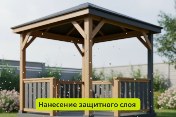 Защитное покрытие для беседки фото